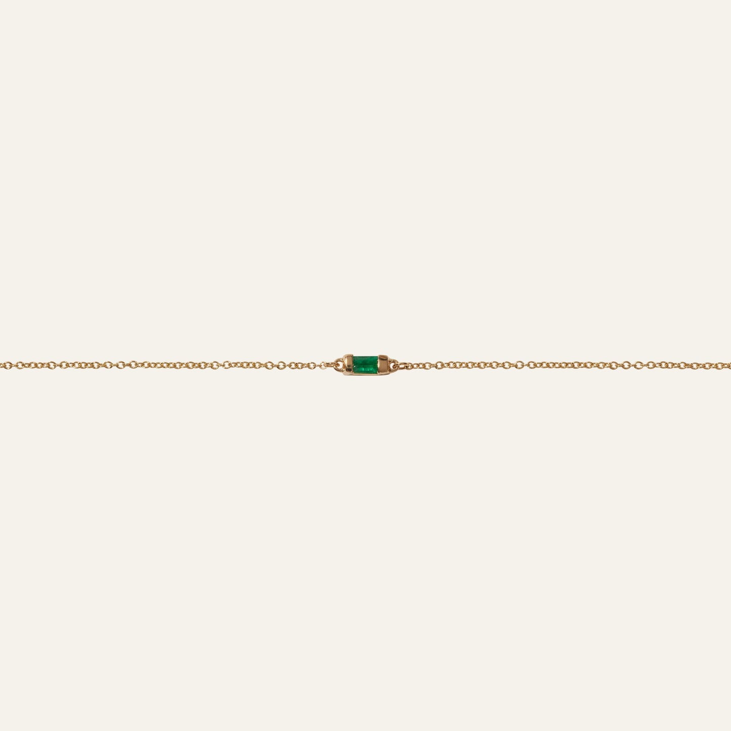 Emerald Baguette Bracelet