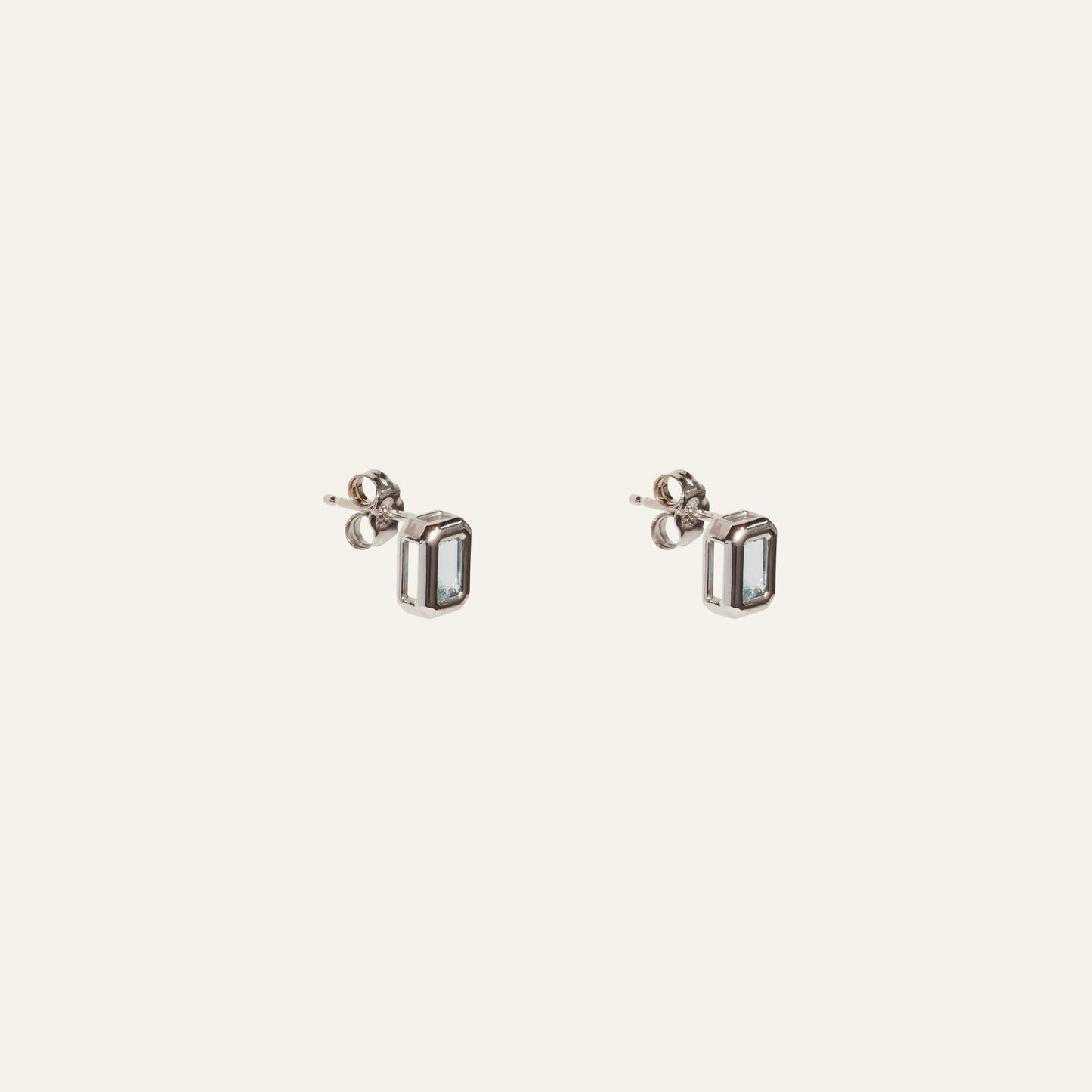 Aquamarine Stud Earring