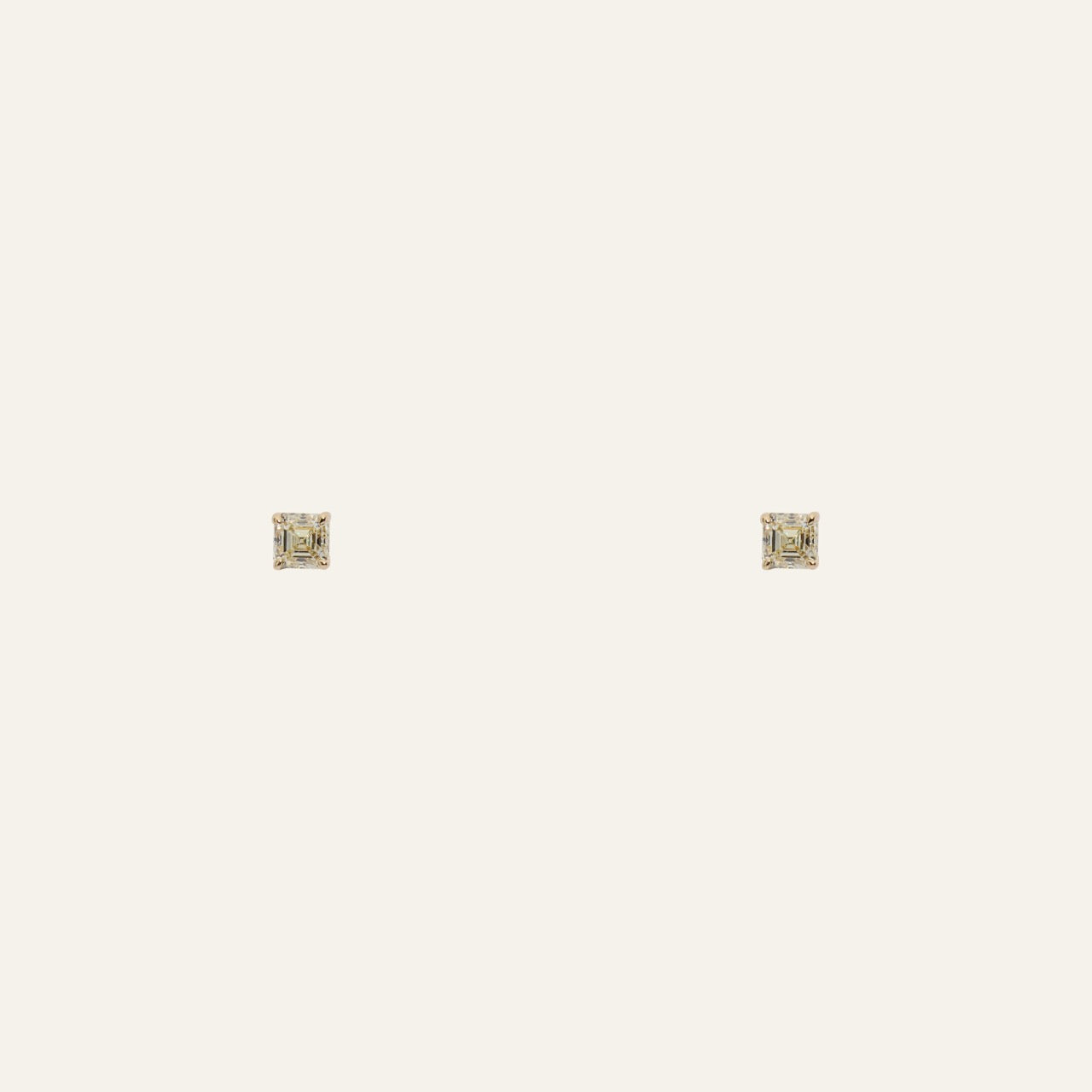 Asscher Diamond Studs