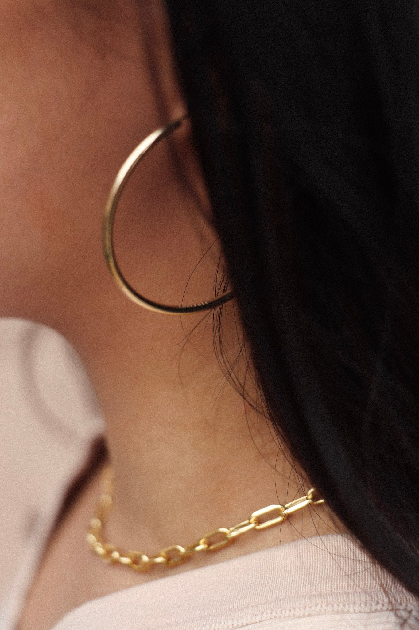 Aria Gold Hoops