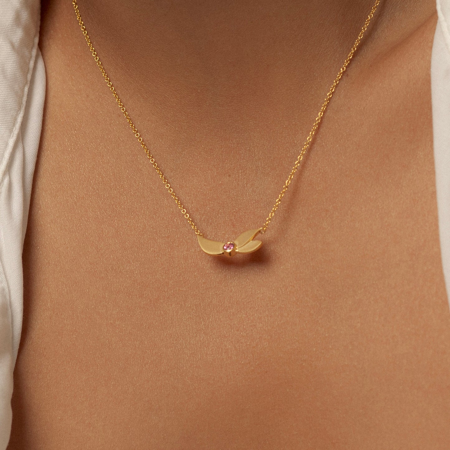 Lotus Pendant Necklace