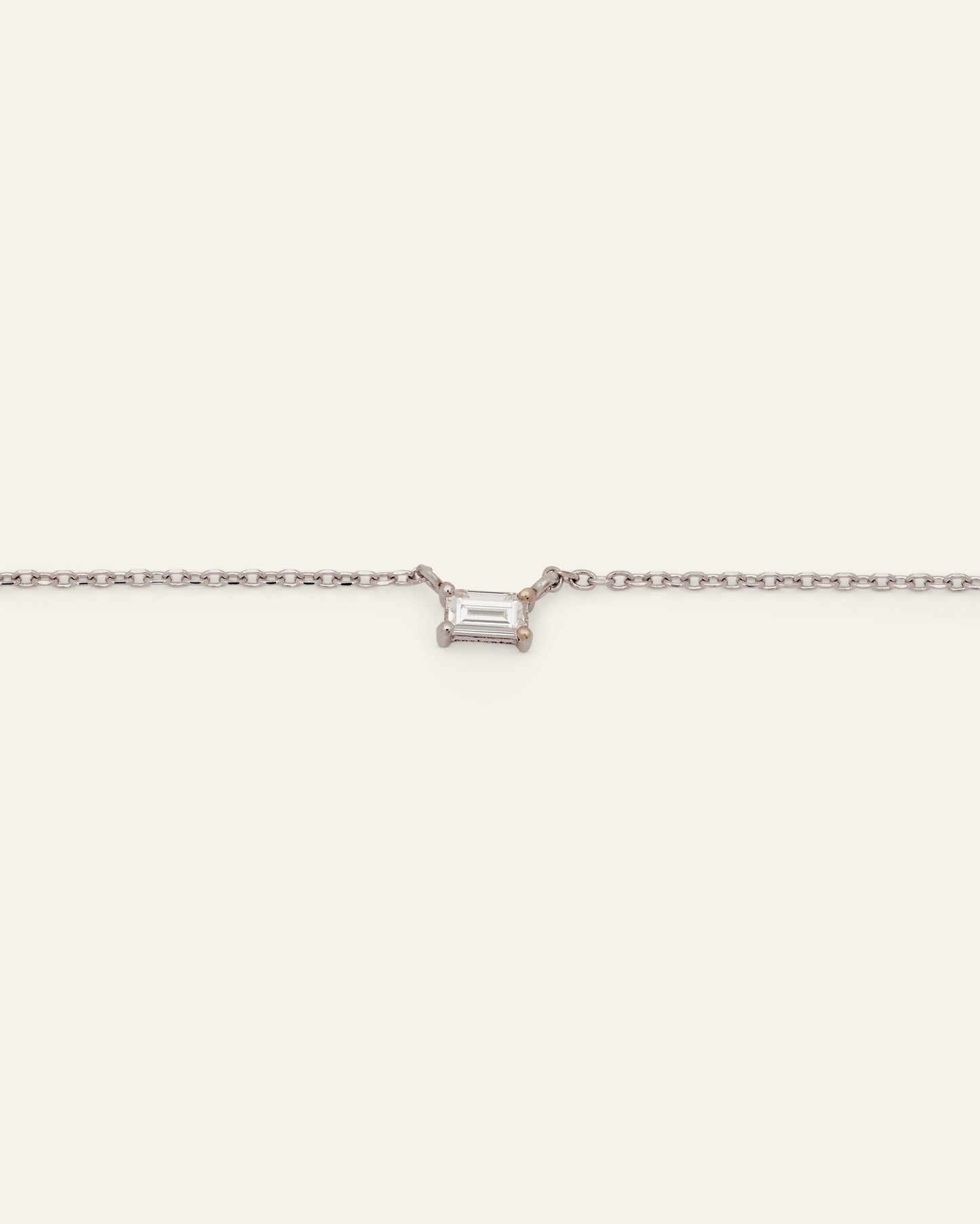 Diamond Baguette Necklace