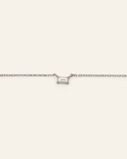 Diamond Baguette Necklace