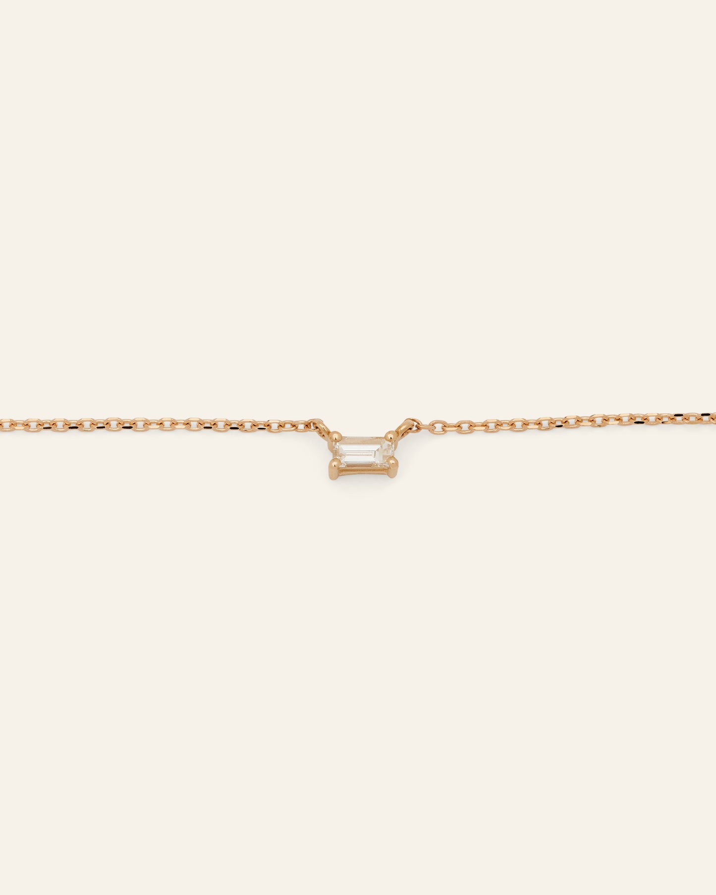 Diamond Baguette Necklace