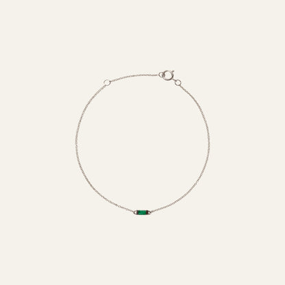 Emerald Baguette Bracelet