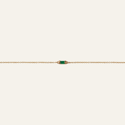 Emerald Baguette Bracelet
