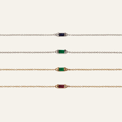 Ruby Baguette Bracelet