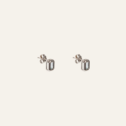 Aquamarine Stud Earring