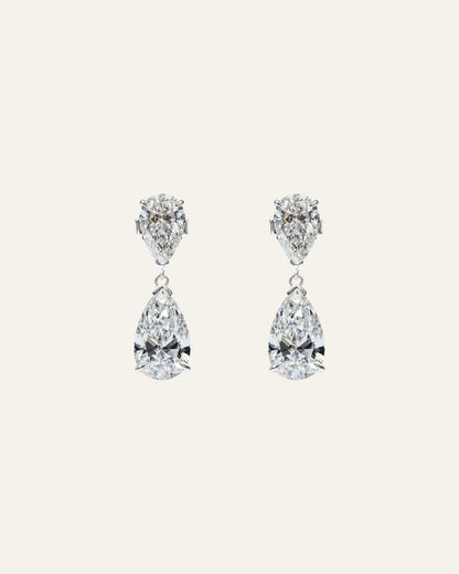 Pear Duet Drop Earrings