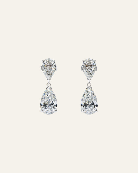 Pear Duet Drop Earrings
