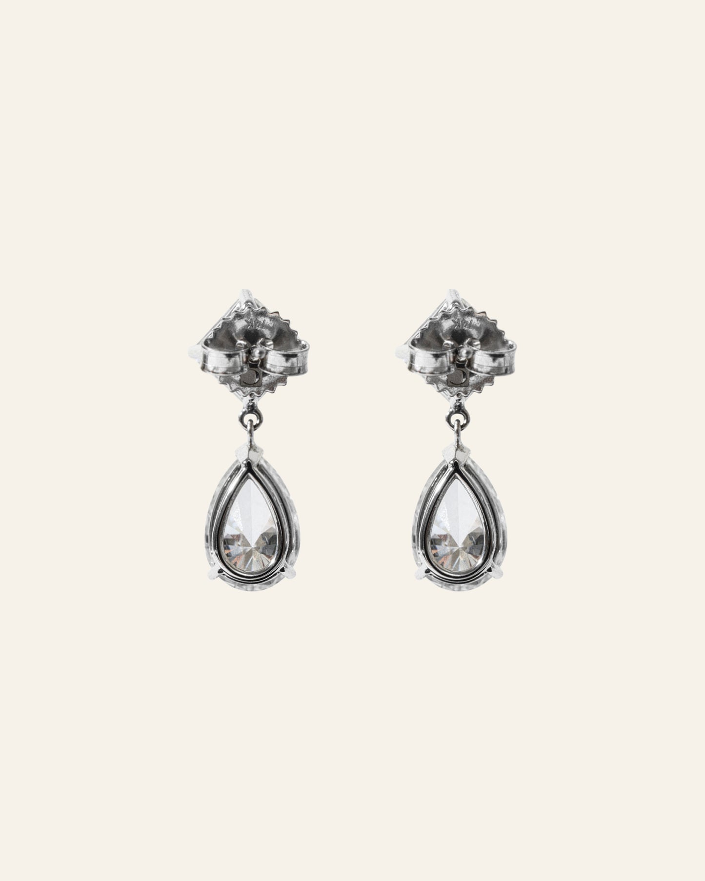Asscher Pear Drop Earrings