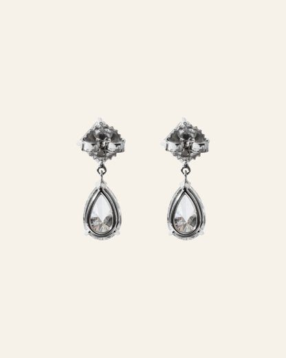 Asscher Pear Drop Earrings