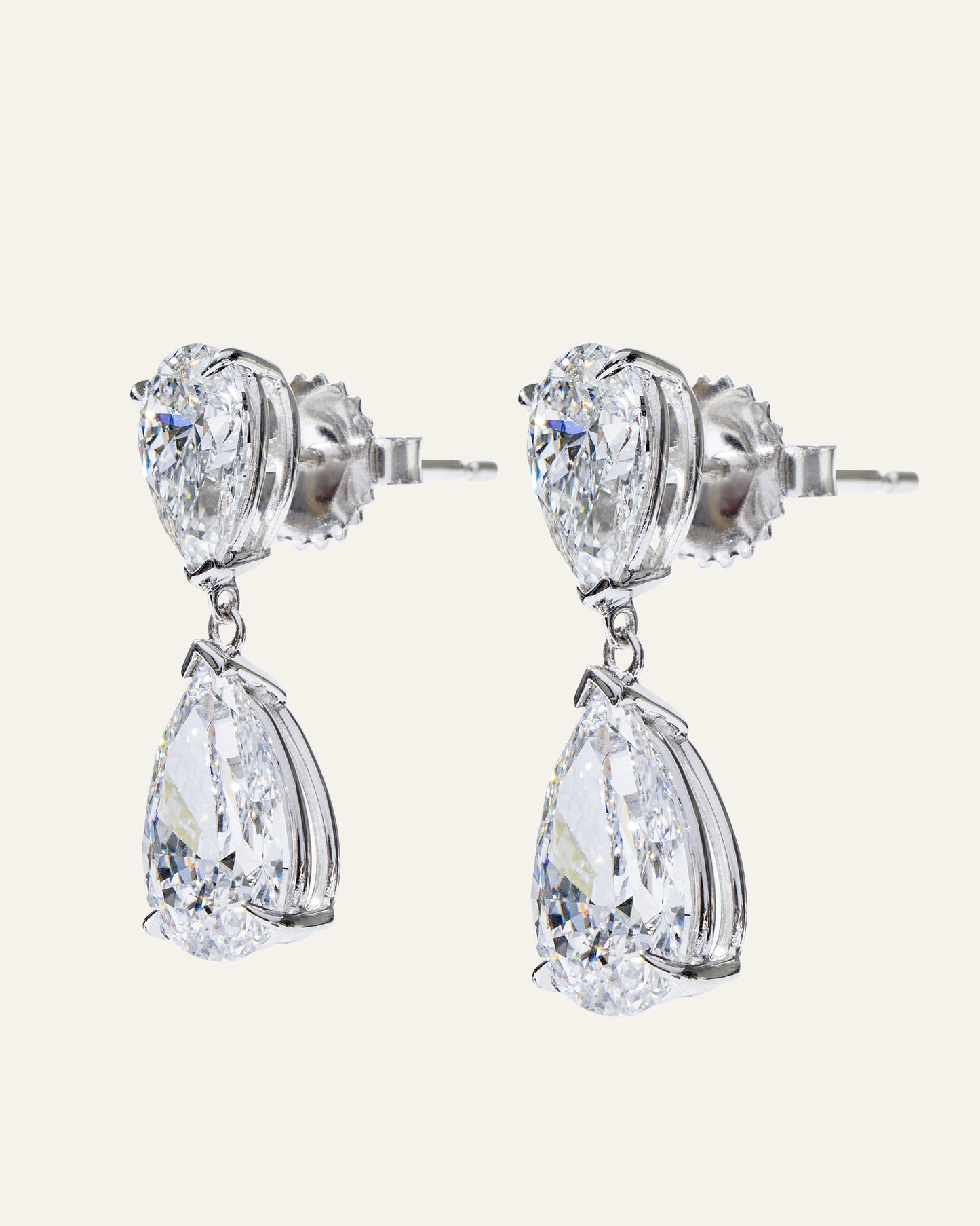 Pear Duet Drop Earrings