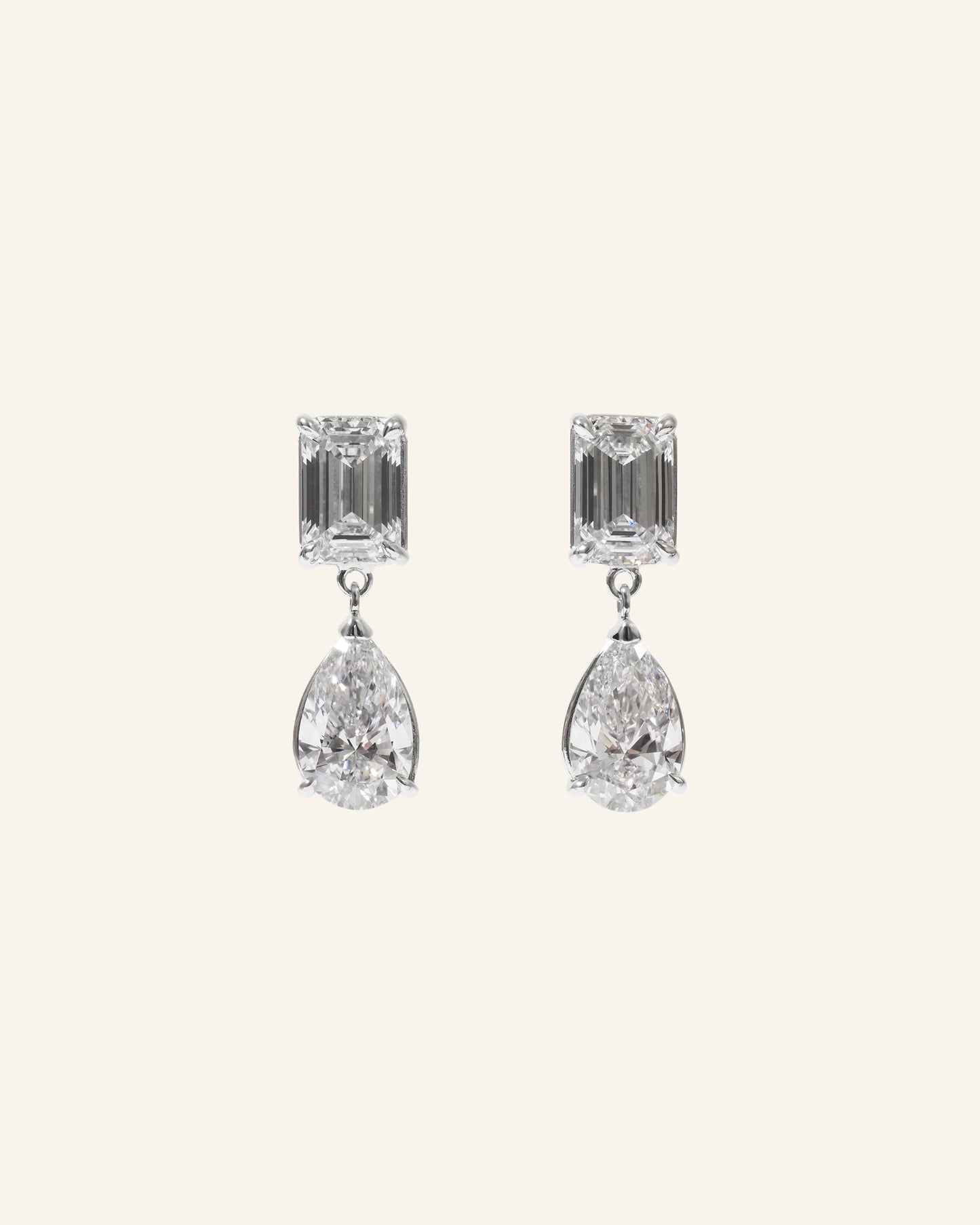 Emerald Pear Drop Earrings