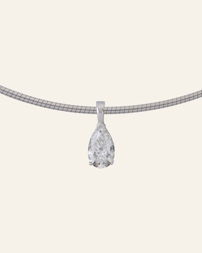 Omega Necklace with Pear