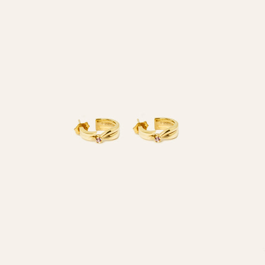 Lotus Hoop Earring
